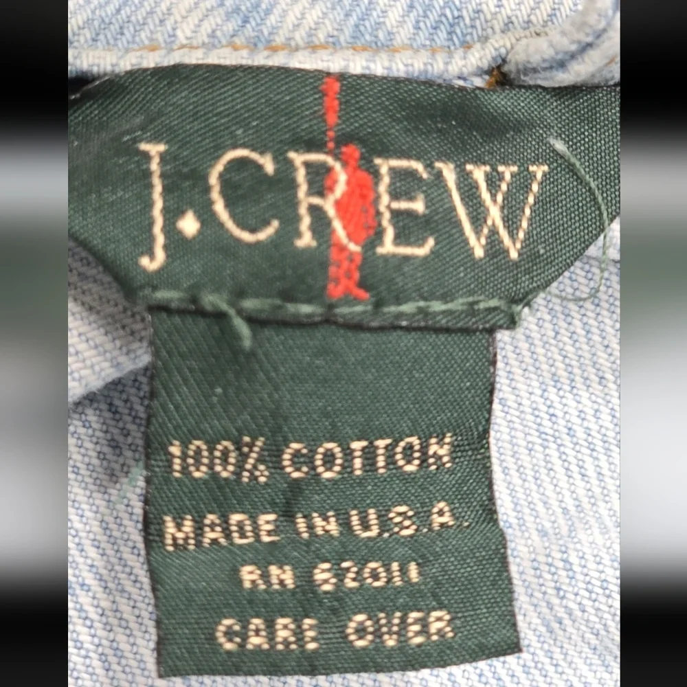 J. CREW Men's Denim Casual Button Up Jean Jacket Size XL - Picture 6 of 9